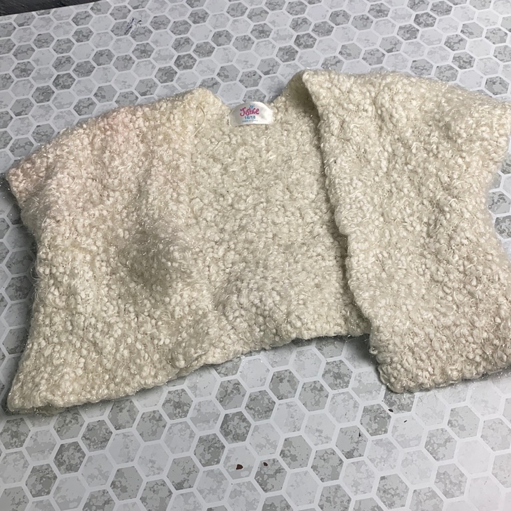 Justice 16/18 Fuzzy Short Cropped Cardigan